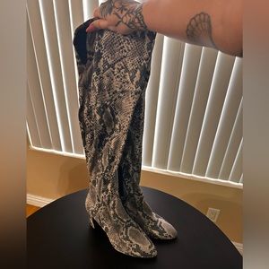 Brand new “Marc Fisher” above the knee boots. Never worn. Size 10